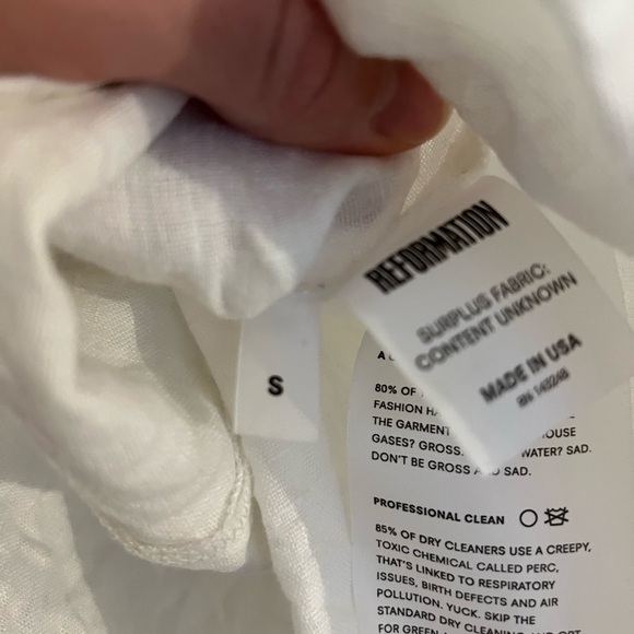 Reformation Mango White Tie-Front Cami Top - Small - Picture 14 of 14